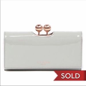 Ted Baker London Grey Patent Leather Wallet
